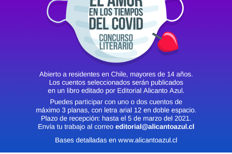 Concurso de cuentos “El amor en los tiempos del covid” invita a enviar sus trabajos