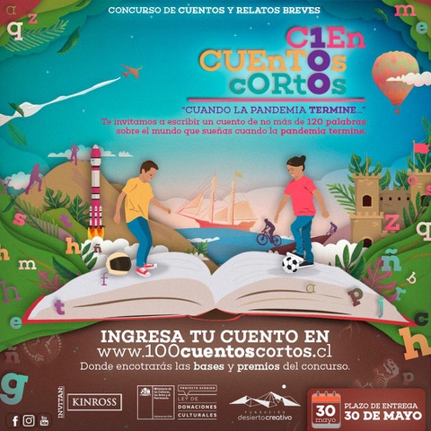 Concurso “100 Cuentos Cortos” supera las 500 historias y quedan últimos días para participar