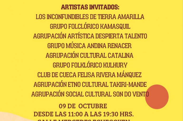 Feria Multicultural Kellollampu, una actividad para las familias de Tierra Amarilla￼